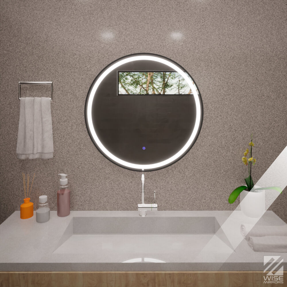 Espejo circular LED Tactil 70x3x70Cm