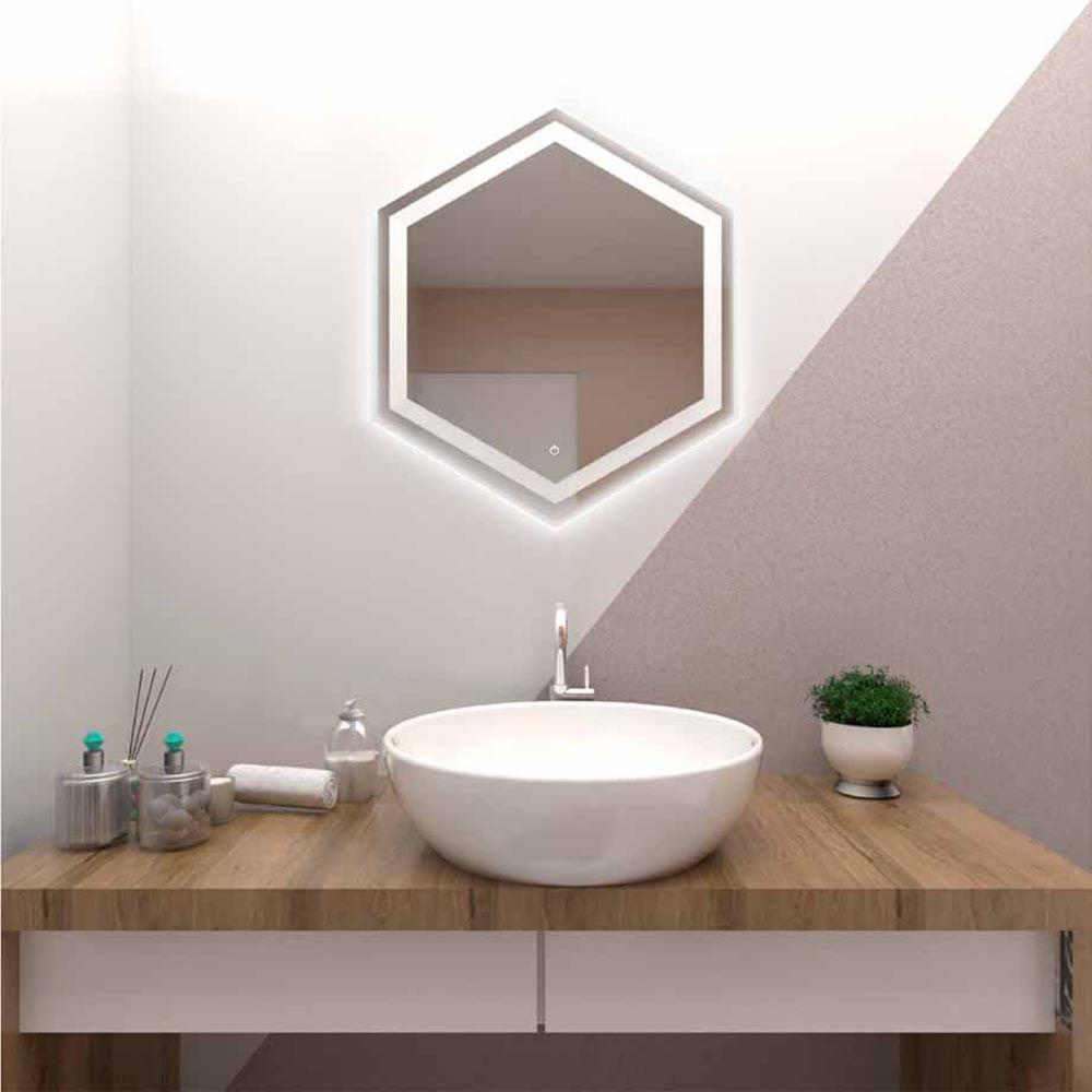 Espejos de pared wold LED touch 60X70