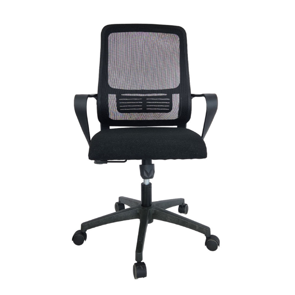 Silla De Oficina Cauca Con Base Nylon Negro