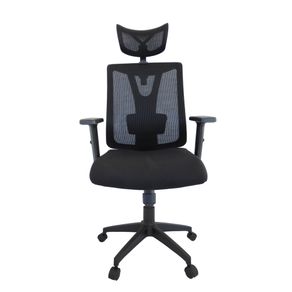 Silla De Oficina El Paicol Base Nylon Negra