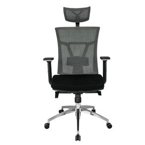 Silla De Oficina Osaka Premium Aluminio Negra