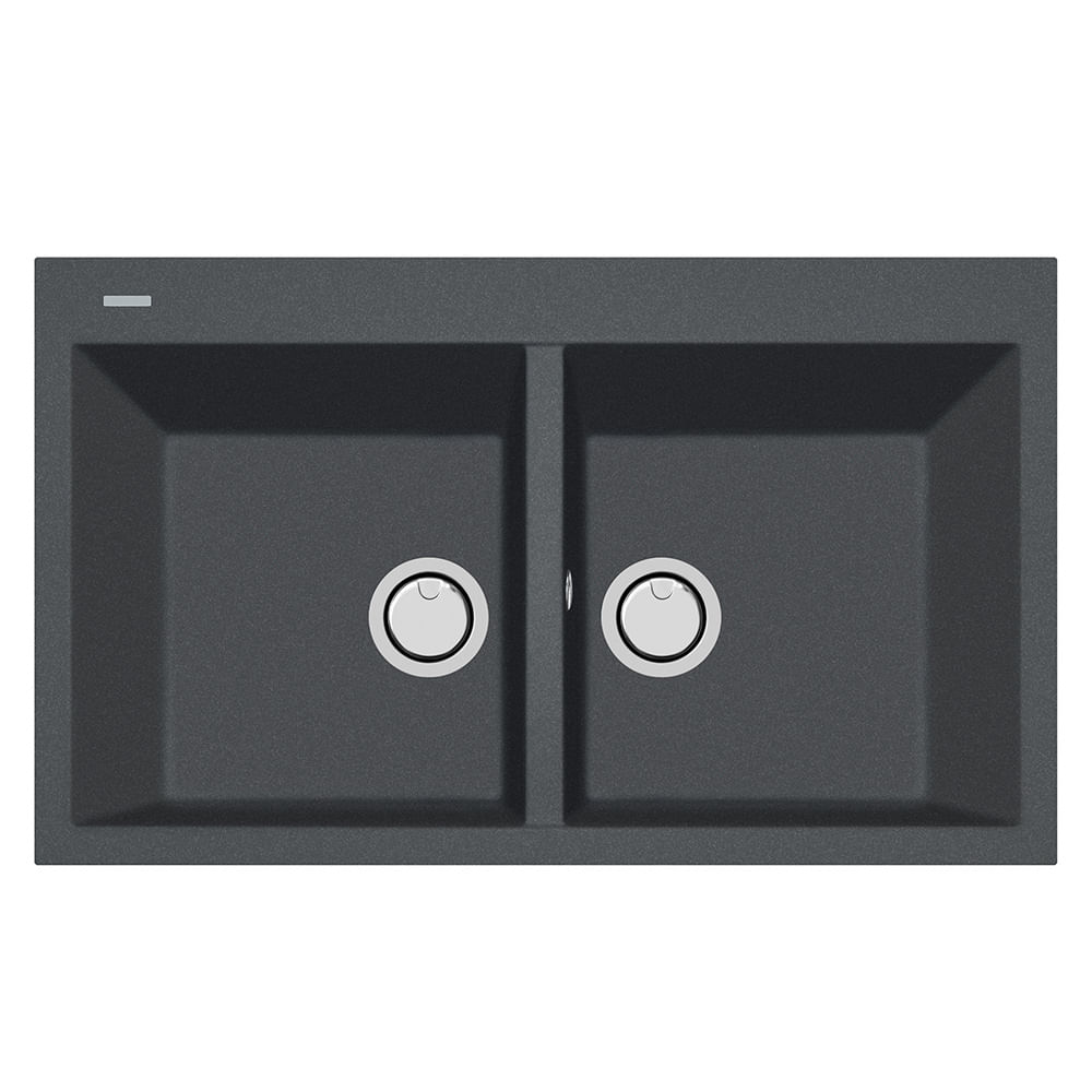 Lavaplatos Doble Co-Granite Remo 86Cm Gris Cohelum