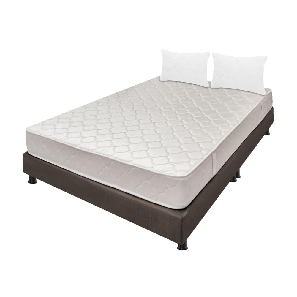 Combo Colchón Queen 160X190 Cm Espumado Multisleep Café