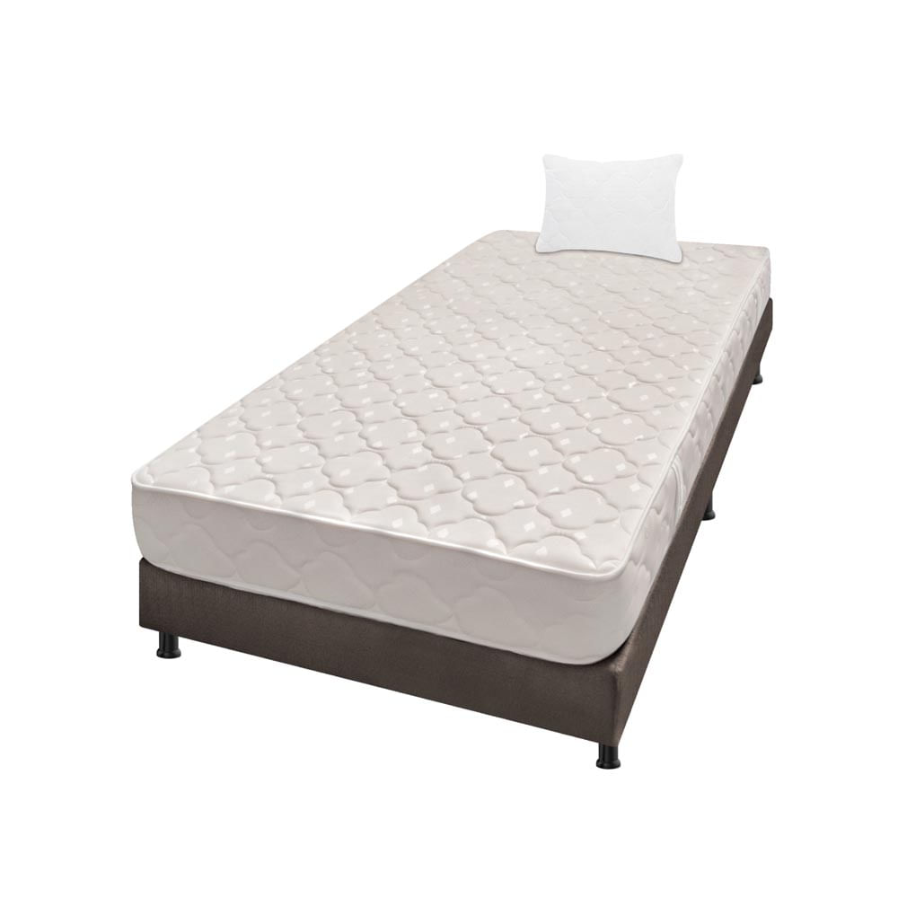 Combo Colchón Sencillo 100X190 Cm Espumado Multisleep Café