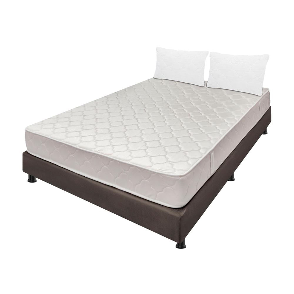 Combo Colchón Doble 140X190 Cm Espumado Multisleep Café