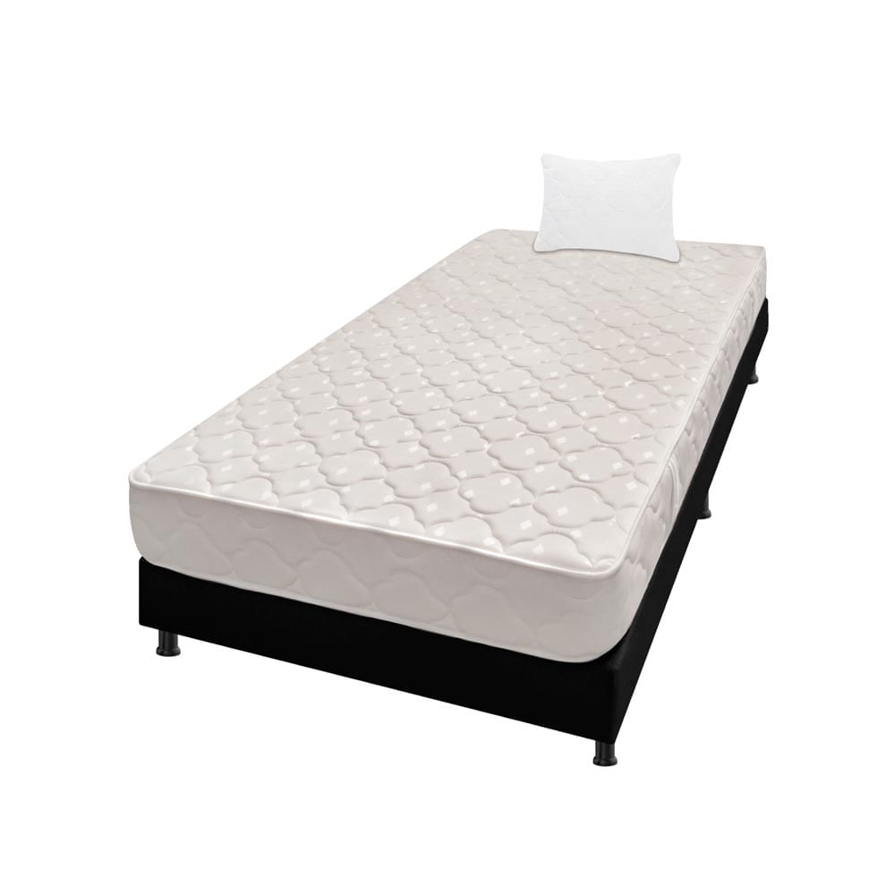 Combo Colchón Sencillo 100X190 Cm Espumado Multisleep Negro