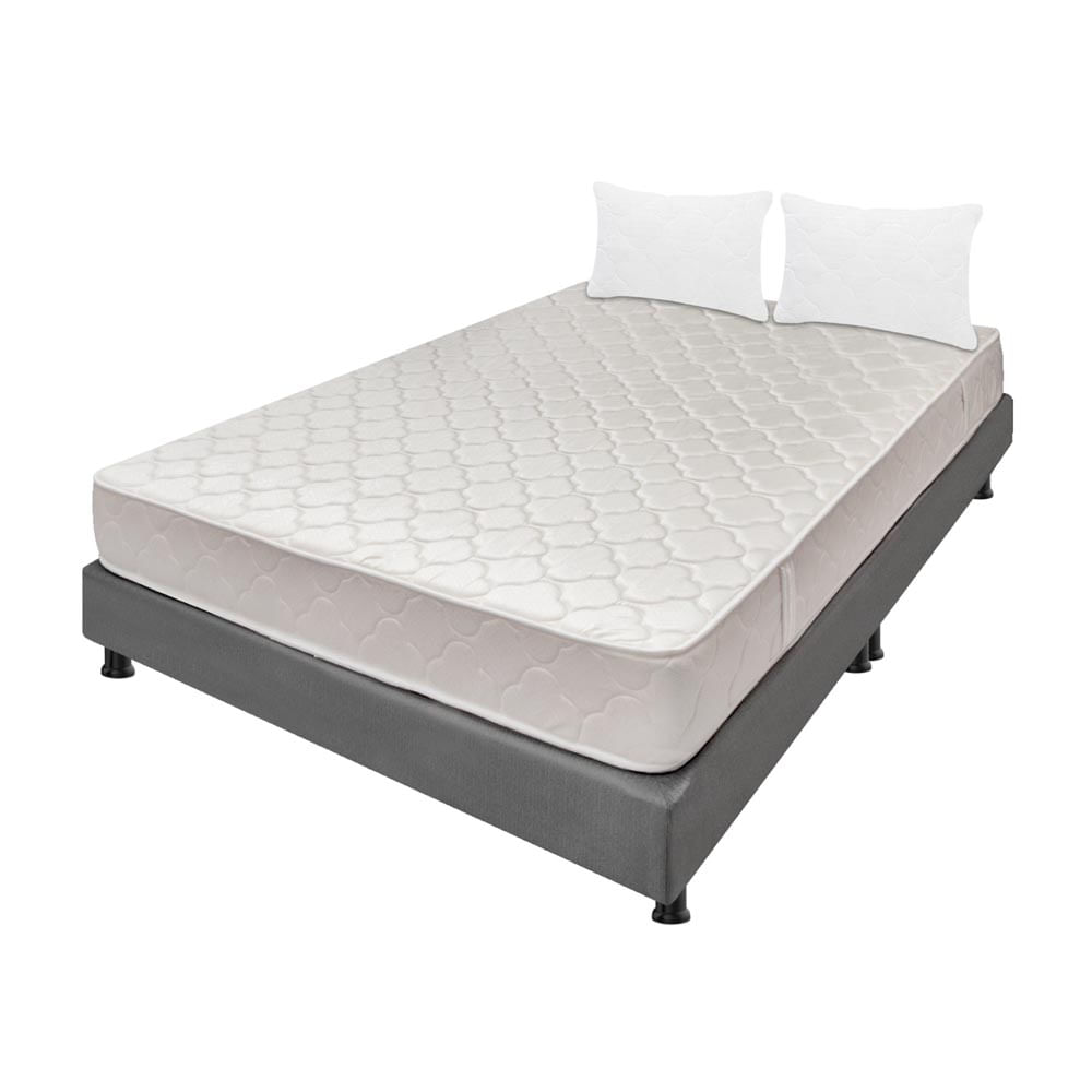 Combo Colchón Queen 160X190 Cm Espumado Multisleep Gris