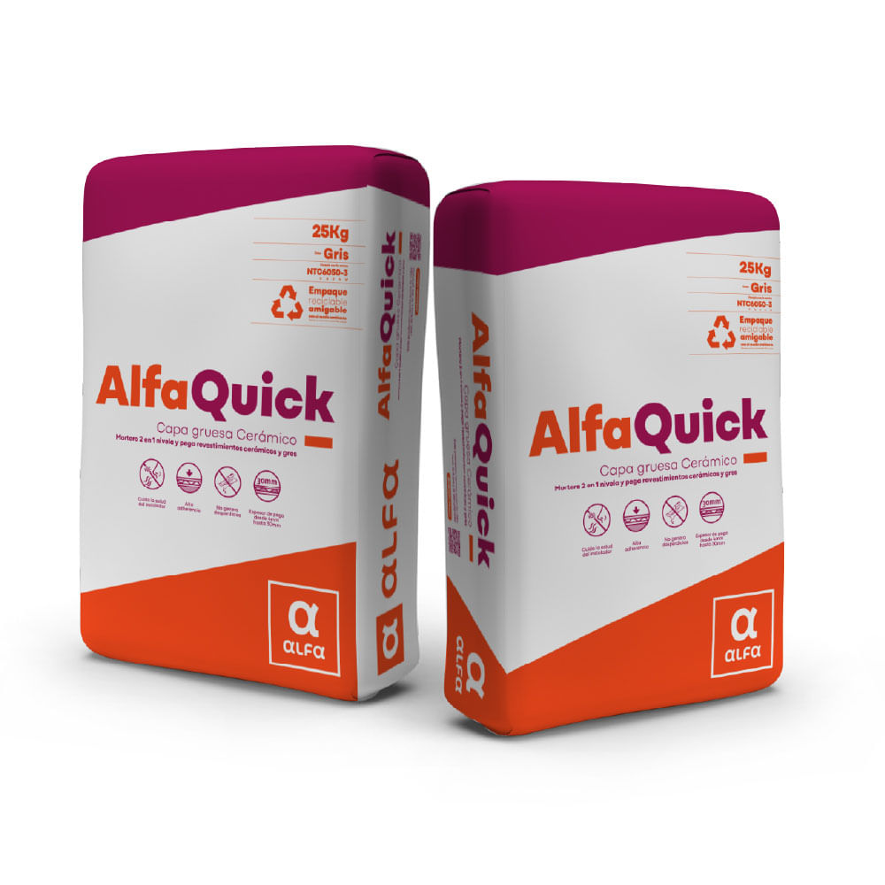 Alfaquick capa gruesa ceramico