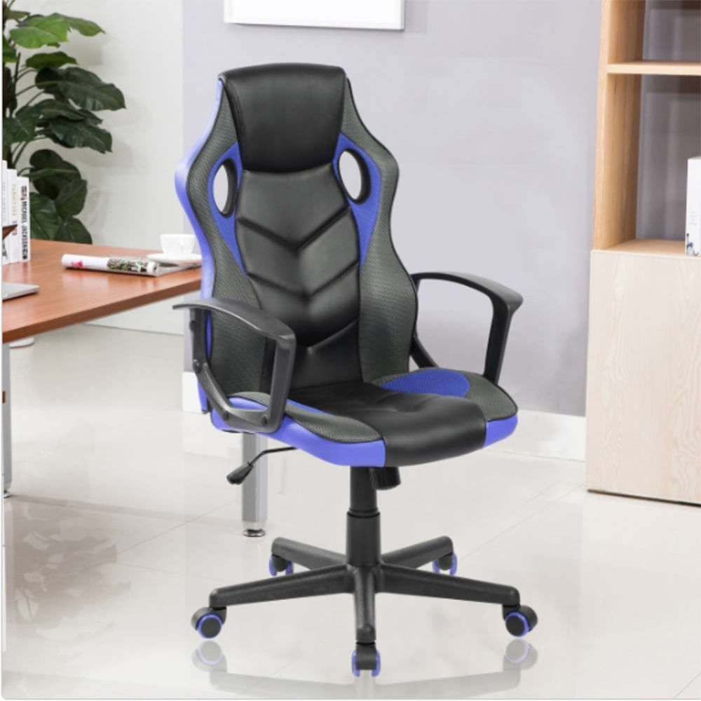 Silla Gamer Basic Series Negro/Azul