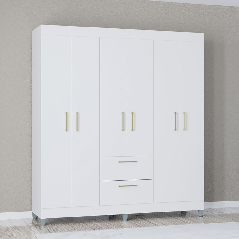 Closet Avila 6 Puertas Blanco