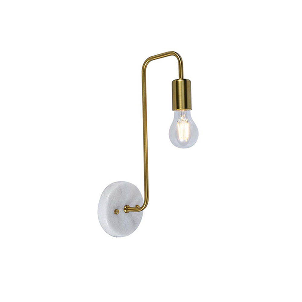 Lampara De Pared Lino Dorada Dorado