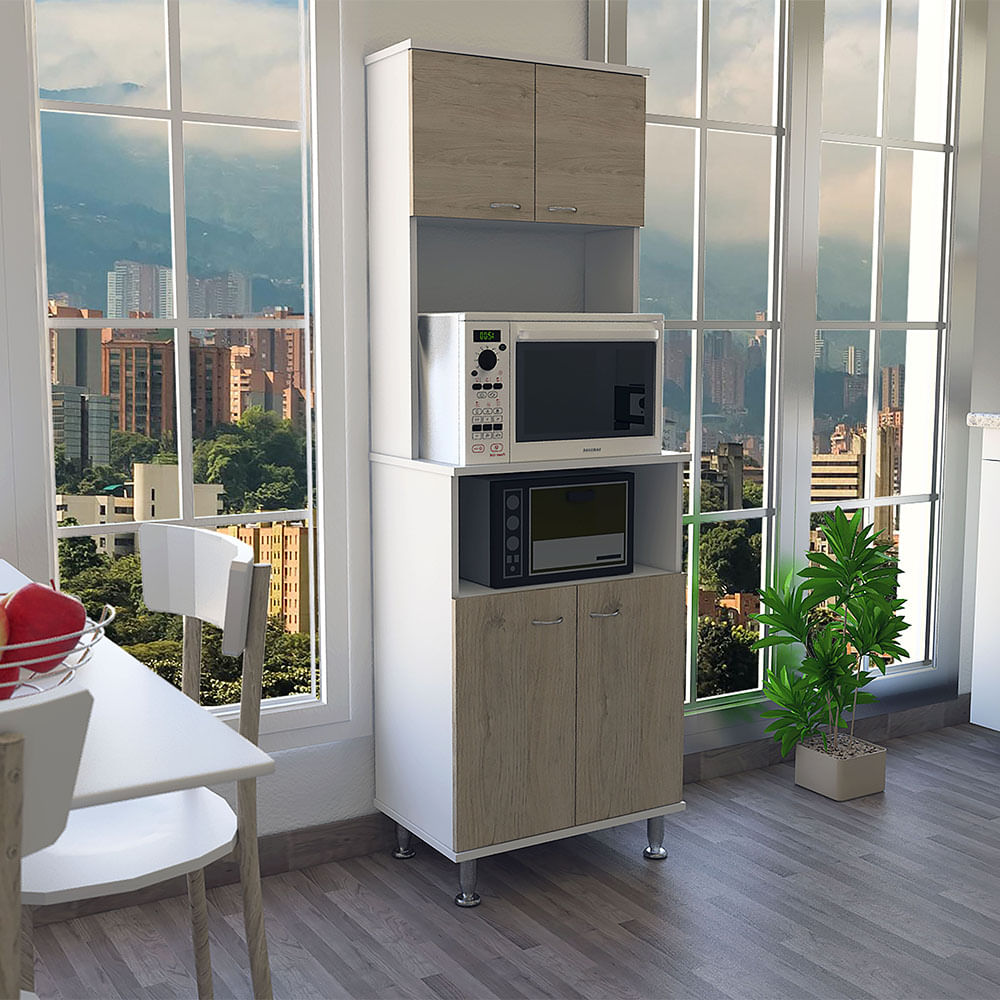 Mueble Alacena Fenix RTA Blanco + Rovere ALR 2764