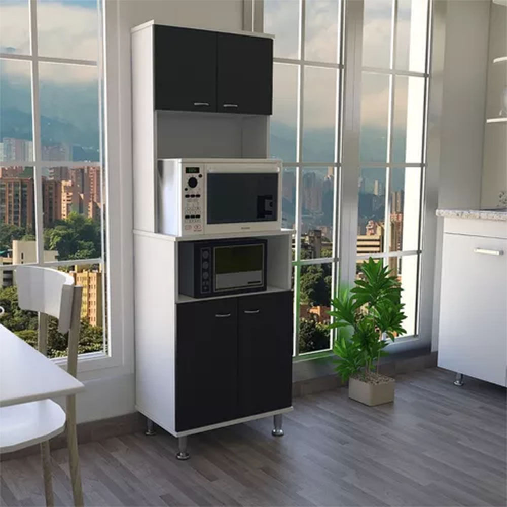 Mueble Alacena Fenix RTA Blanco + Wengue ALW 2194