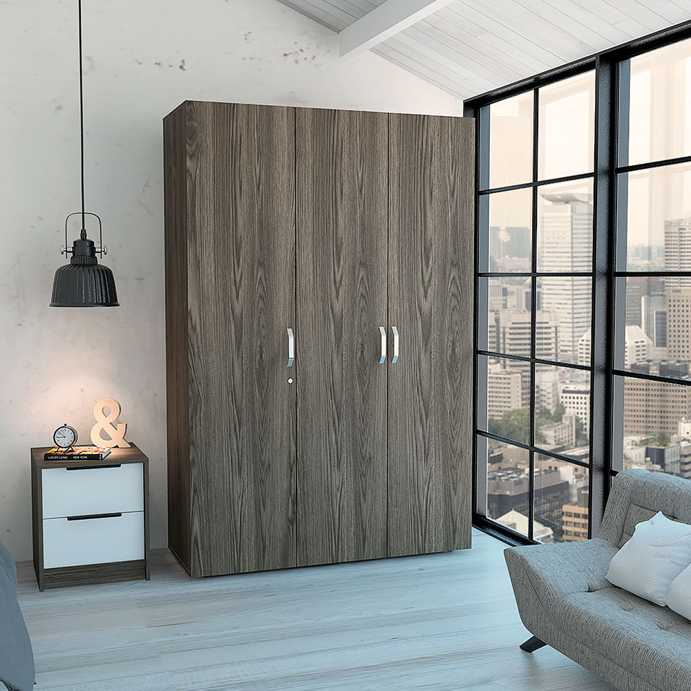 Armario Roko 181cm x 120cm x 48cm RTA ACB 4746 Coñac - Blanco