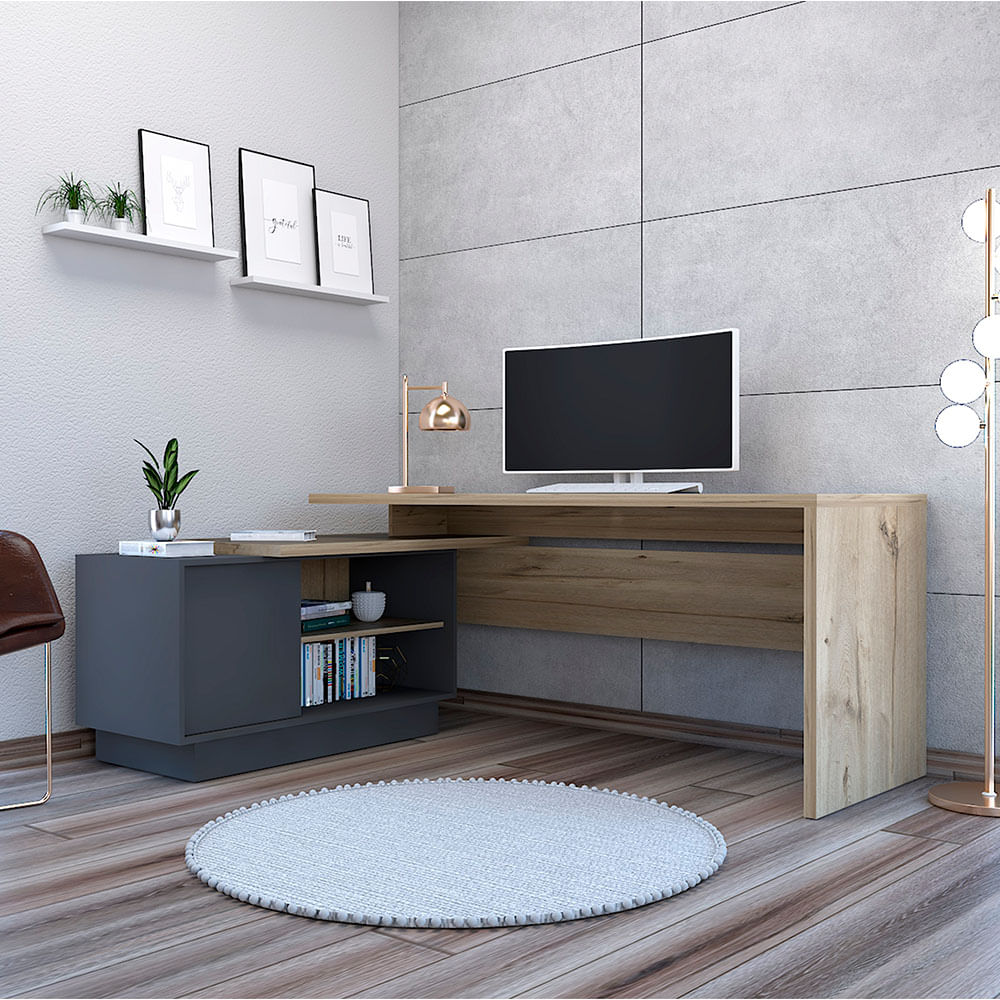 Escritorio Office 14 RTA EDP 5825 Duna - Plomo