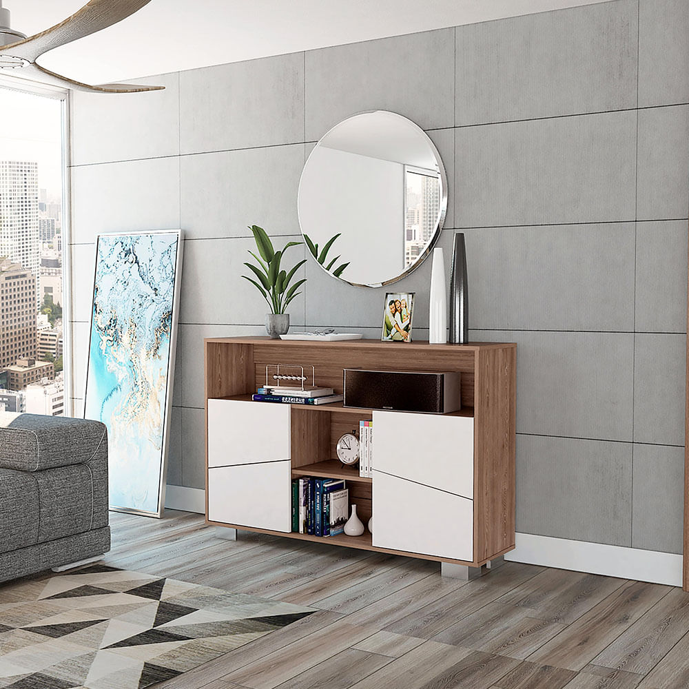 Mueble Recibidor Fraktal RTA AMB 4164 Miel - Blanco