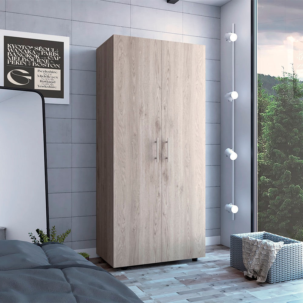 Closet Tera 180cm x 80cm x 48cm RTA Ceniza Blanco
