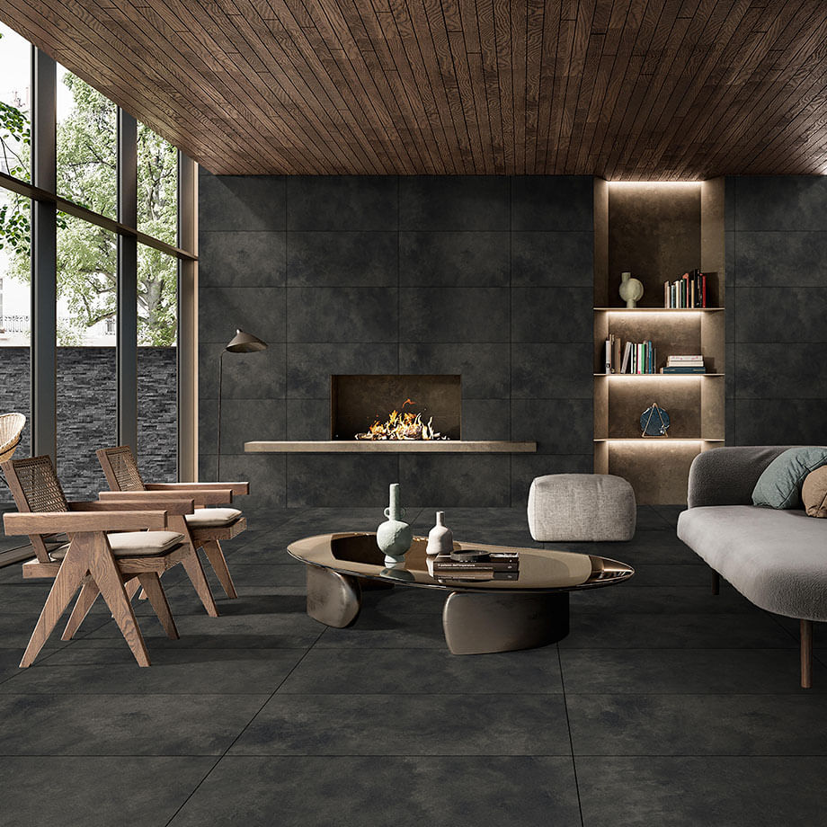 Porcelanato Porceflex Ardesia Black