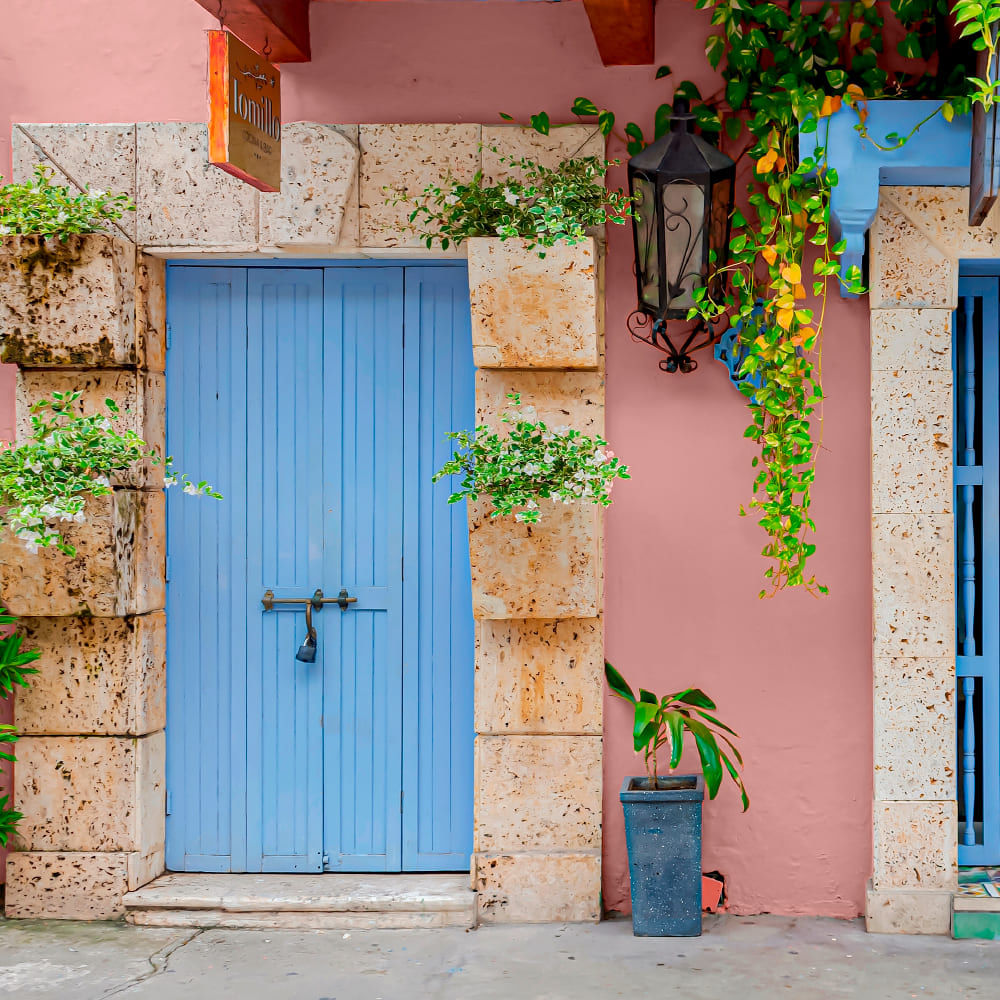 Pintura fachadas rosado