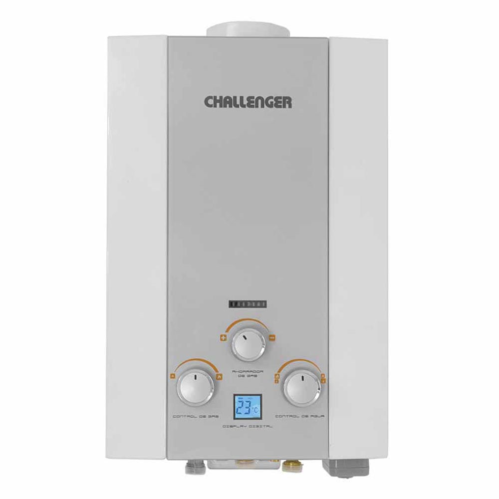 Calentador De Paso a Gas Natural Challenger 6 Lts Tiro Natural - WHG 7060