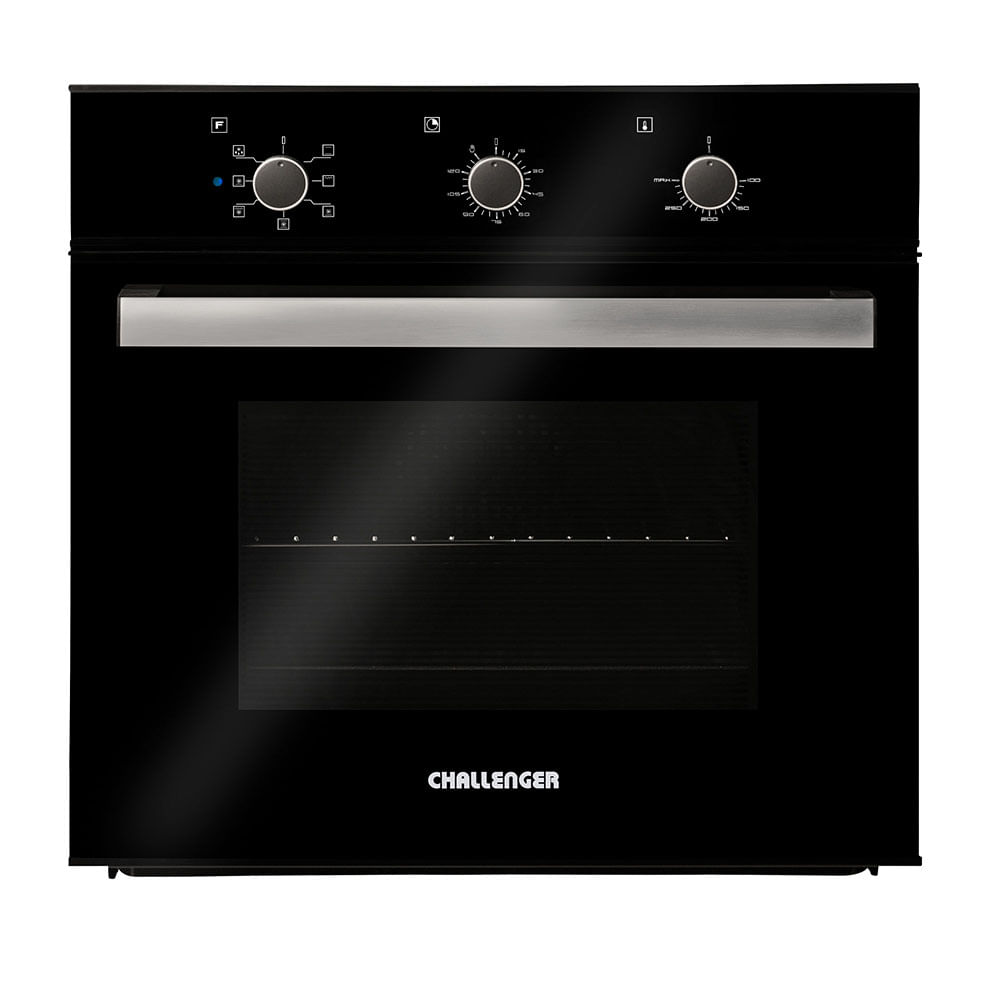 Horno de empotrar eléctrico Challenger negro cristal 60 cm 220V - HE 2750