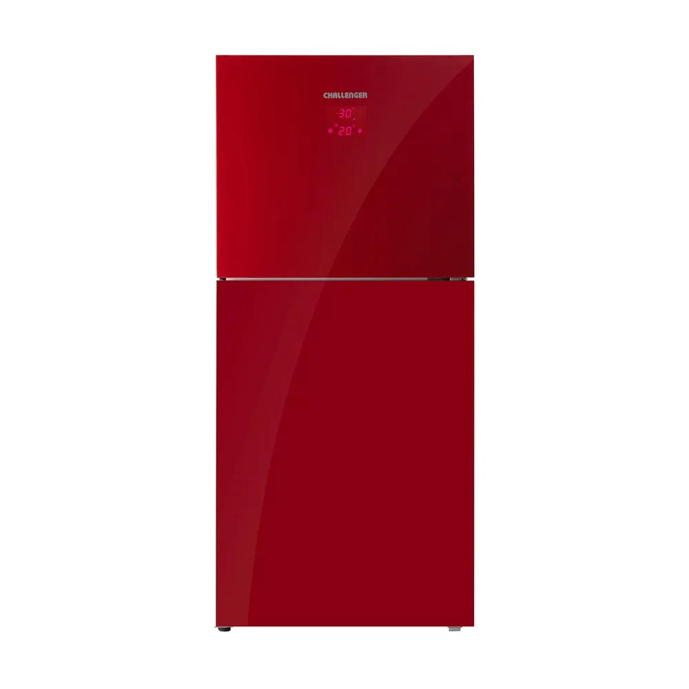 Nevera No Frost Challenger Glass Con Panel Digital - CR 360 Rojo