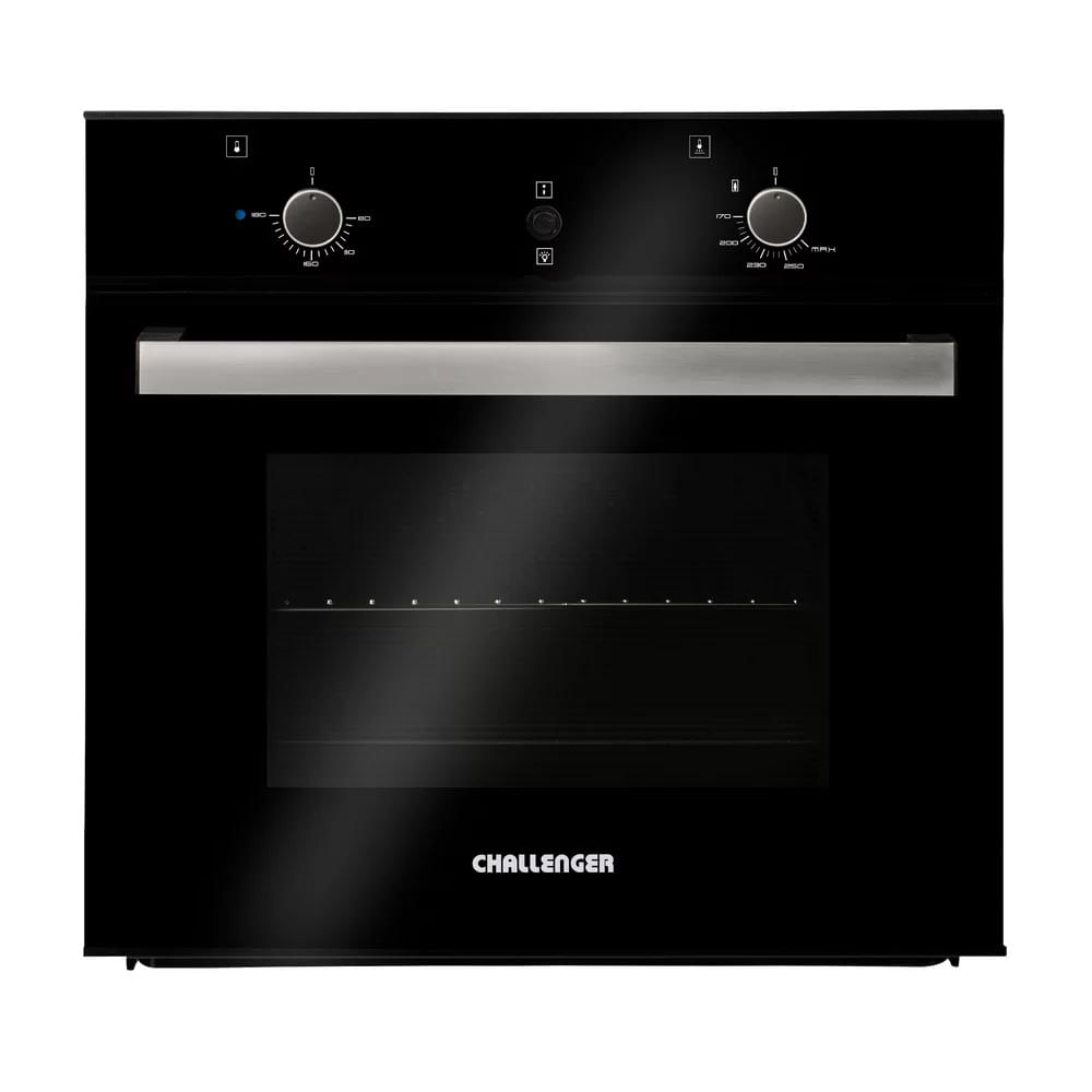 Horno De Empotrar Challenger Vidrio Negro 60 Cm 220V - HG 2562 / Negro