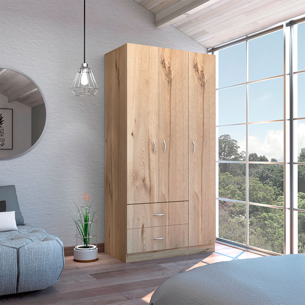Closet Austral 3P 180 X 90 X 47 Rta Duna-Blanco CBD 4976