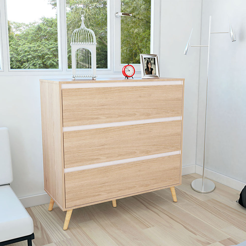 Comoda Bennet Rta Rovere-Blanco CRB 3011