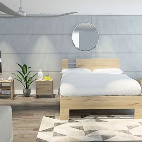 Combo Cama Di Color Rack 2 Mesas Noche Rta Duna CLD 4617