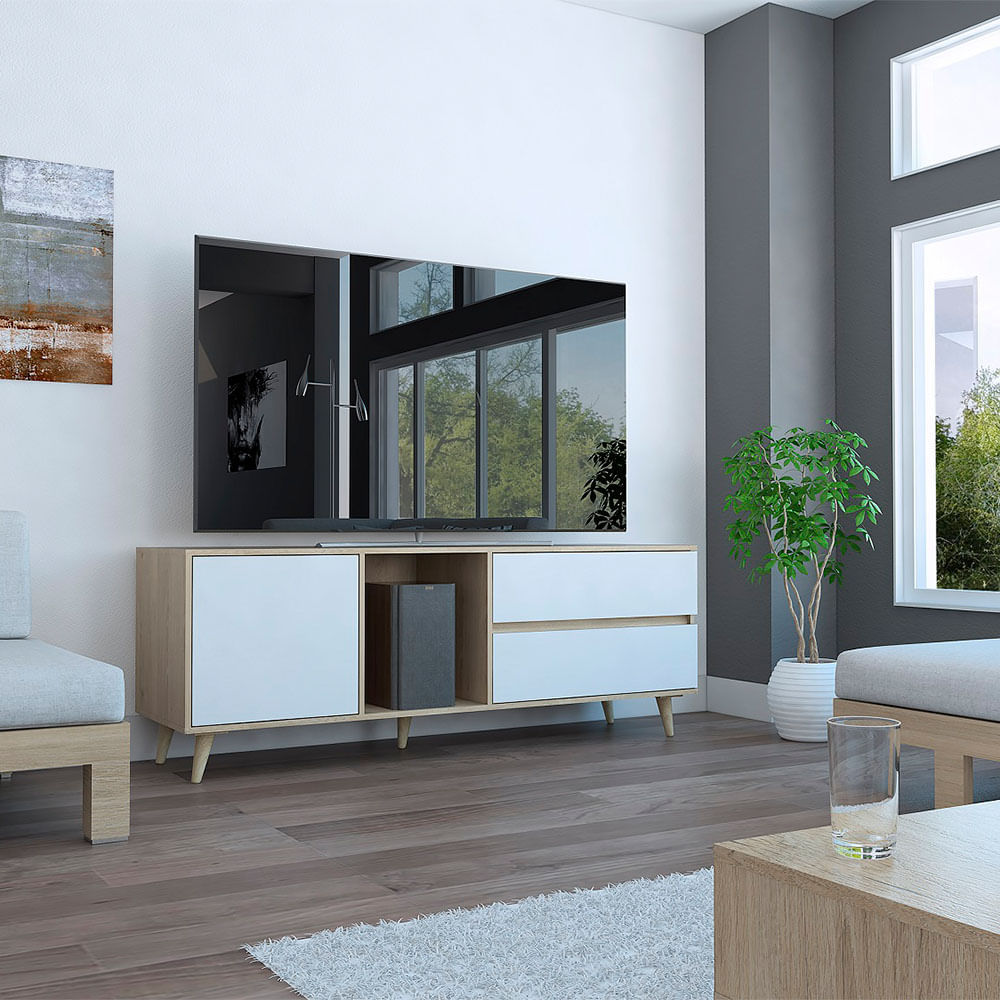Rack Para Tv Acacia Rta Rovere-Blanco RRB 3515