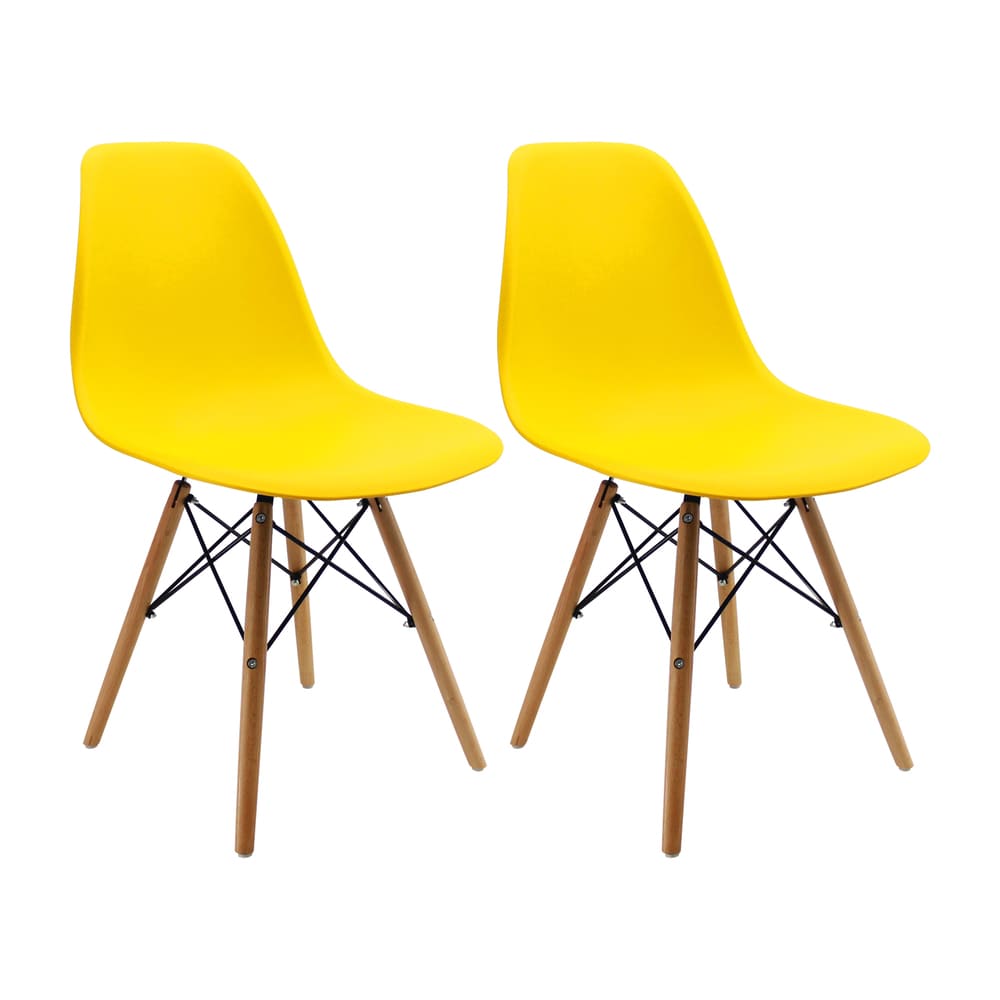 Kit x 2 Sillas DKR Tipo Eames Para Comedor