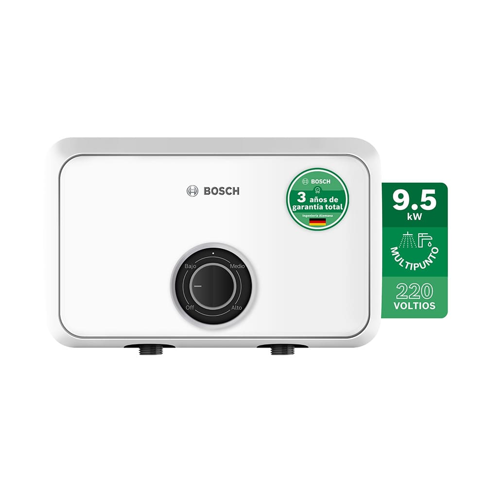 Calentador de agua eléctrico de paso 9.5 kW 220 Voltios Premium Power Tronic 3000 C BOSCH