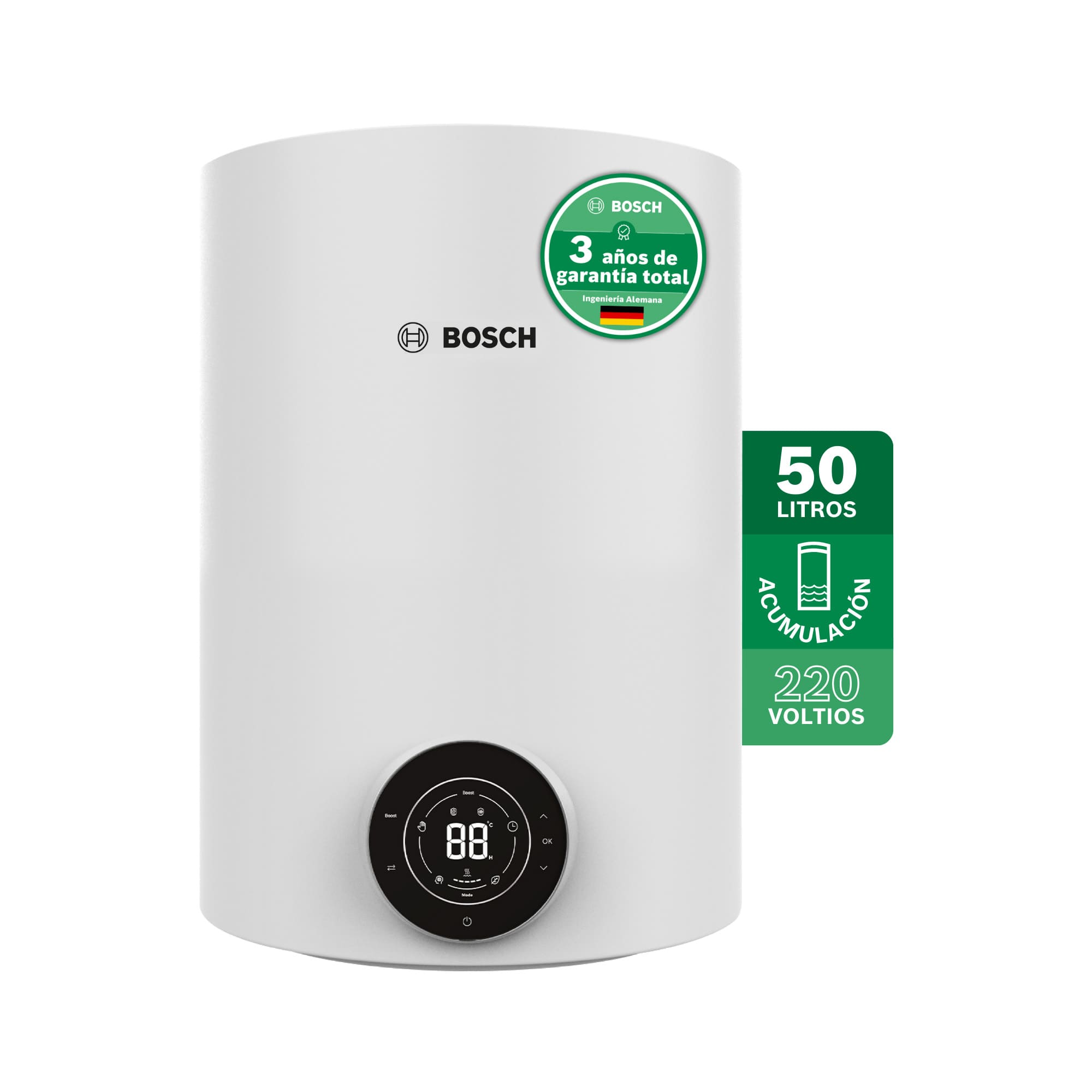 Calentador de agua eléctrico de acumulación 50 Lt 220 Voltios SmartTank Tronic 4000 T BOSCH