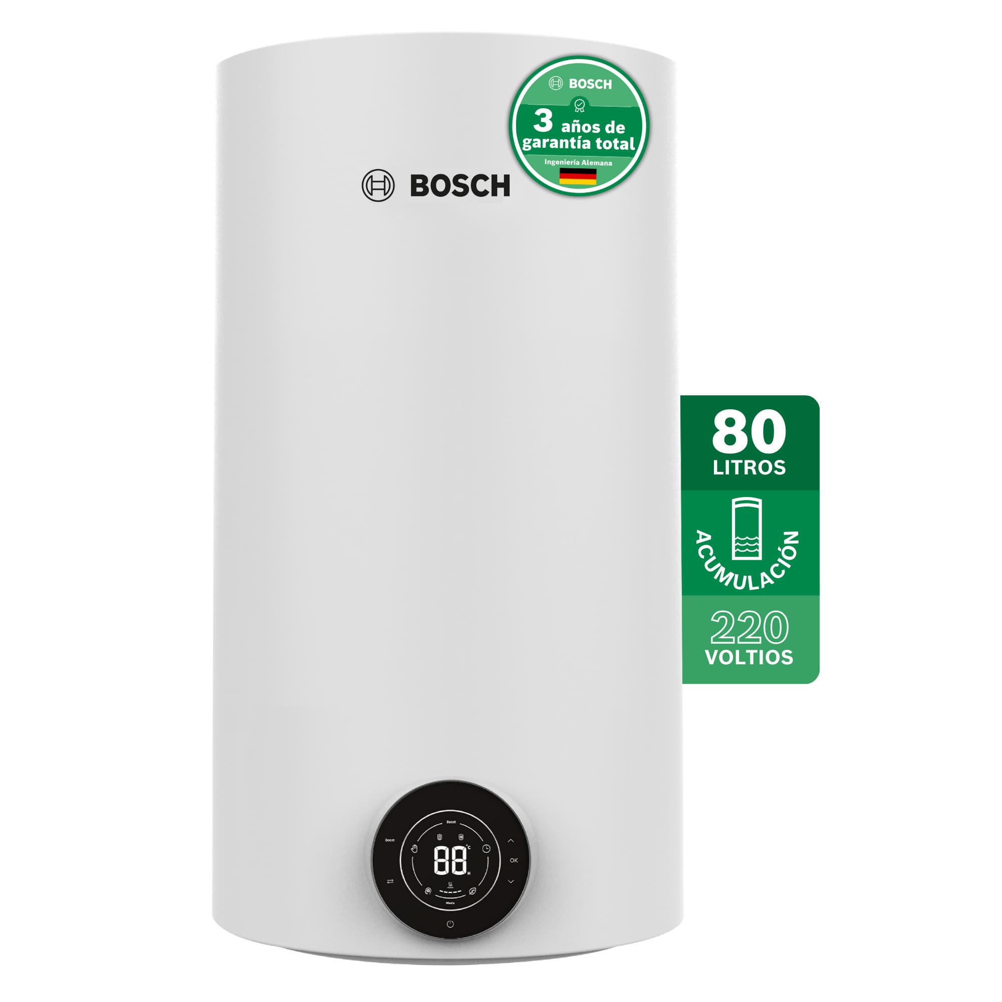 Calentador de agua eléctrico de acumulación 80 Lt 220 Voltios SmartTank Tronic 4000 T BOSCH