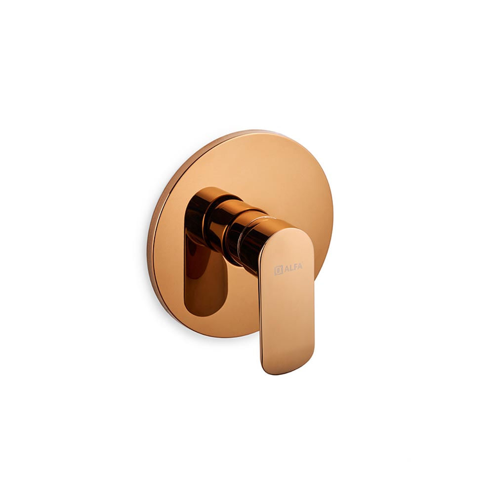 Mezclador Moncontrol Ducha Edge Oro Rosa