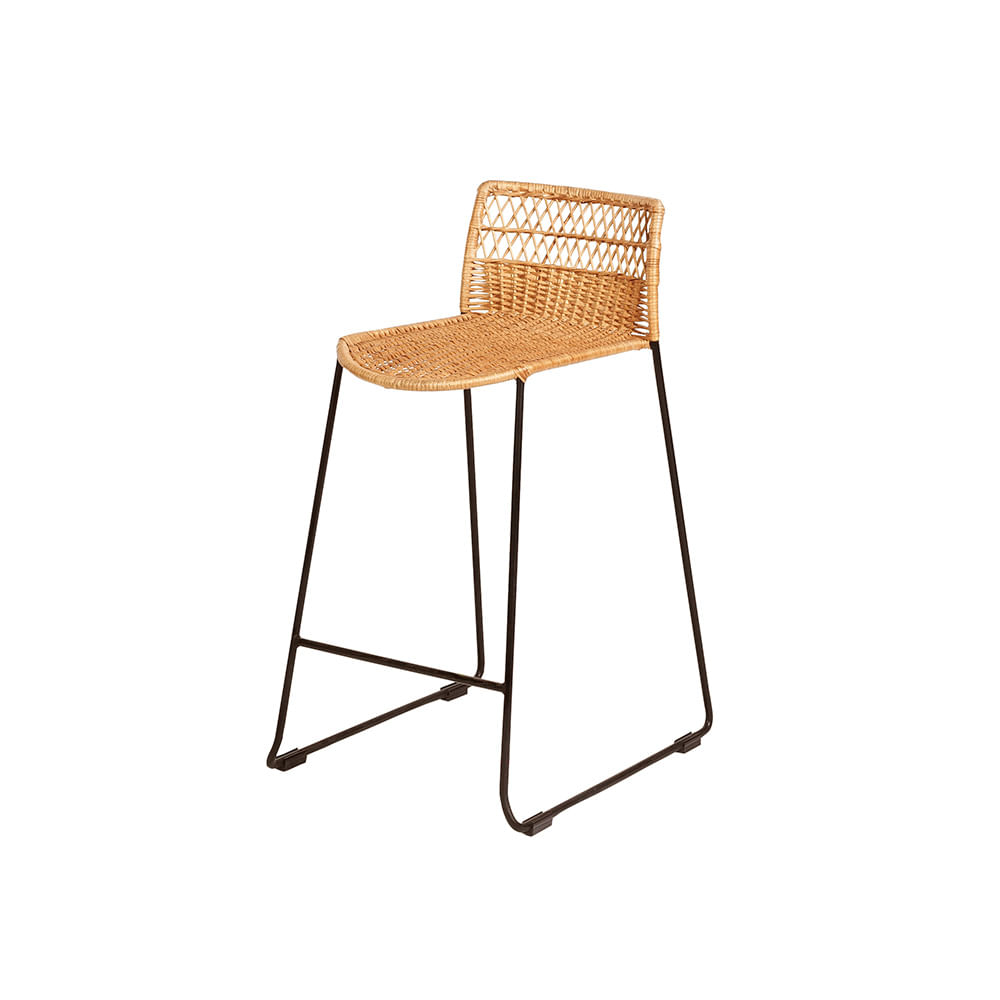 Butaco Cubico Mimbre 80 Cm
