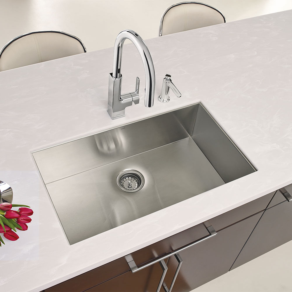 Lavaplatos Rectangular Moen En Acero Inoxidable