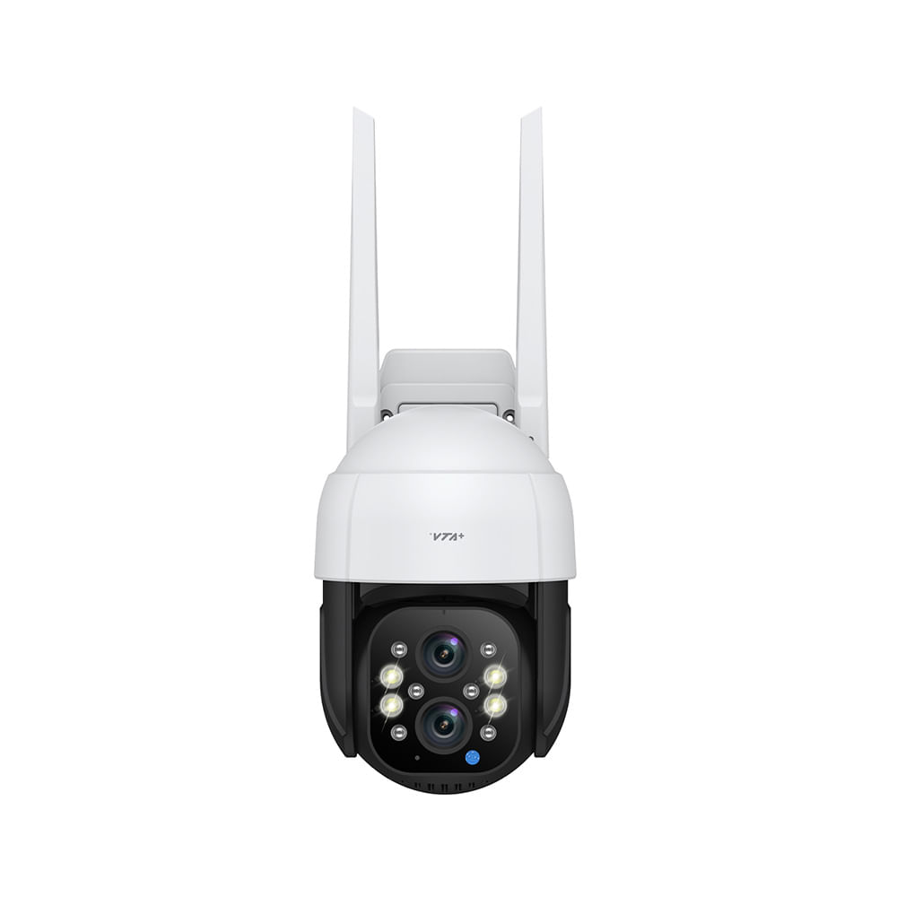 Cámara de Seguridad WiFi Exterior con Rotación Twin VTA+ Smart Home Blanco