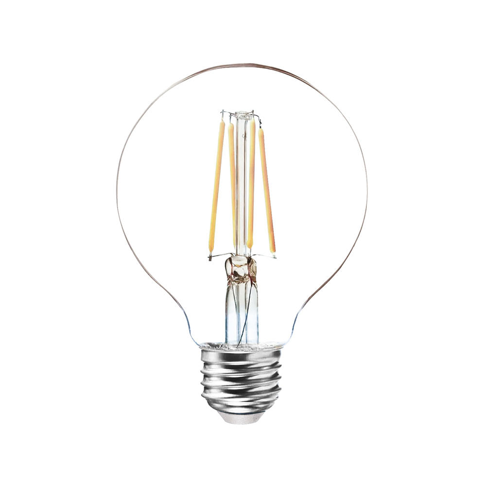 Bombillo LED tipo Globo Ambar G125 VTA Smart Home Blanco
