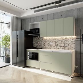 Cocina Orel 210*60 Oliva