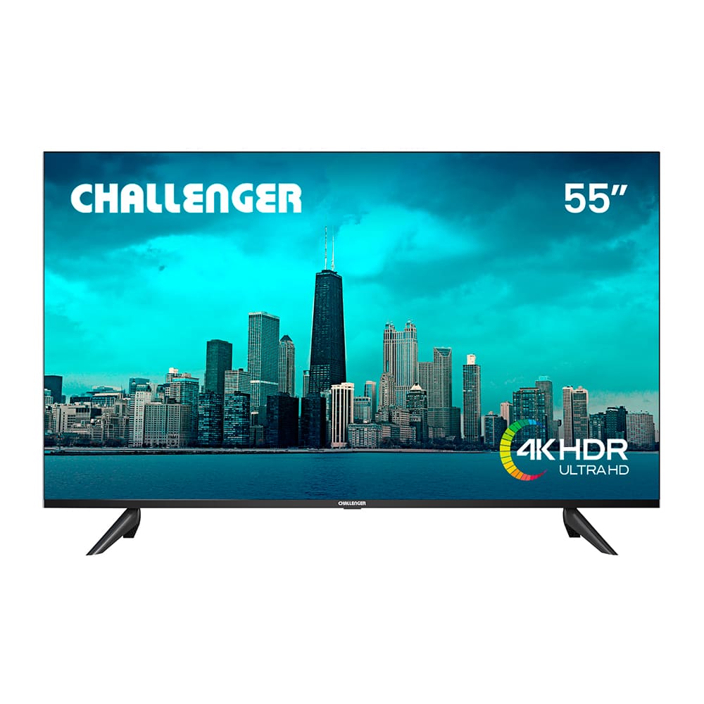 Televisor 55 Pulgadas Smart Google TV 4K Challenger