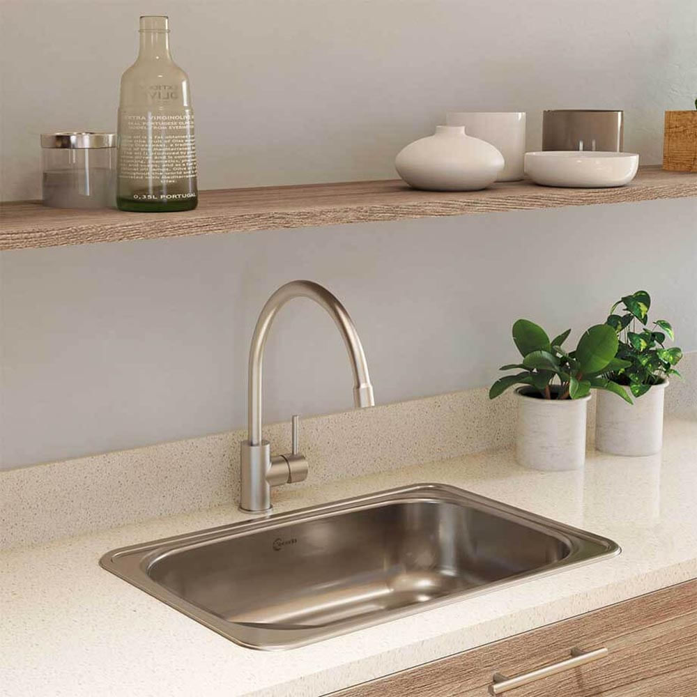 Lavaplatos radiante de empotrar 60x40cm