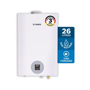 Calentador de agua 26 Lt tiro forzado de paso a gas natural Titán 5700 F BOSCH