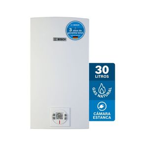 Calentador de agua 30 Lt tiro forzado de paso a gas natural Therm 8000 S BOSCH