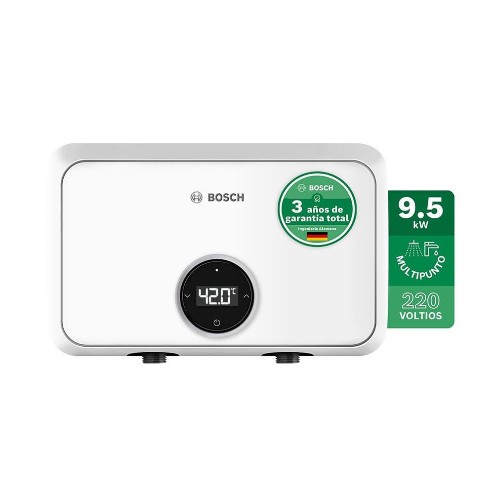 Calentador de agua eléctrico de paso 9.5 kW 220 Voltios Premium Power Tronic 4000 C BOSCH