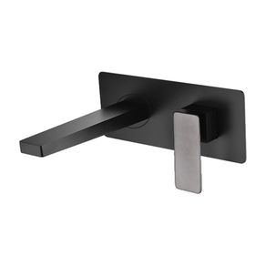 Grifería de lavamanos pared Essenza Negro-Gunmetal Mate