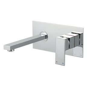 Grifería de pared Square Slim Cromo