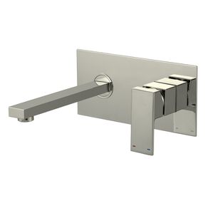 Grifería de pared Square Slim Niquel