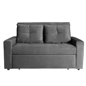 Sofá Cama Germano + 2 Cojines Gris 150 cm x 93 cm